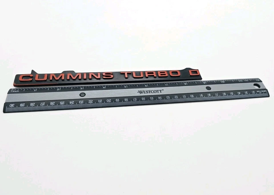 ЭМБЛЕМА CUMMINS TURBO DIESEL ЛОГОТИП БУКВЫ ЗНАЧОК СИМВОЛ ЗНАК СЛОМАН - Изображение 2 из 3