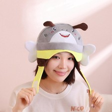 Plush Bee Headgear Hat Animal Stuffed Cap for Festival Night Clubs Cosplay