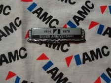 Nos Original Amc American Motors Jeep Concord Rare Silver Anniversary Emblem