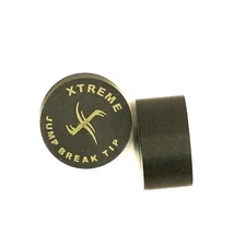 TWO (2) Xtreme Black Break Jump™ Cue Tip - Bullet Resistant Tips - WHY PAY MORE!