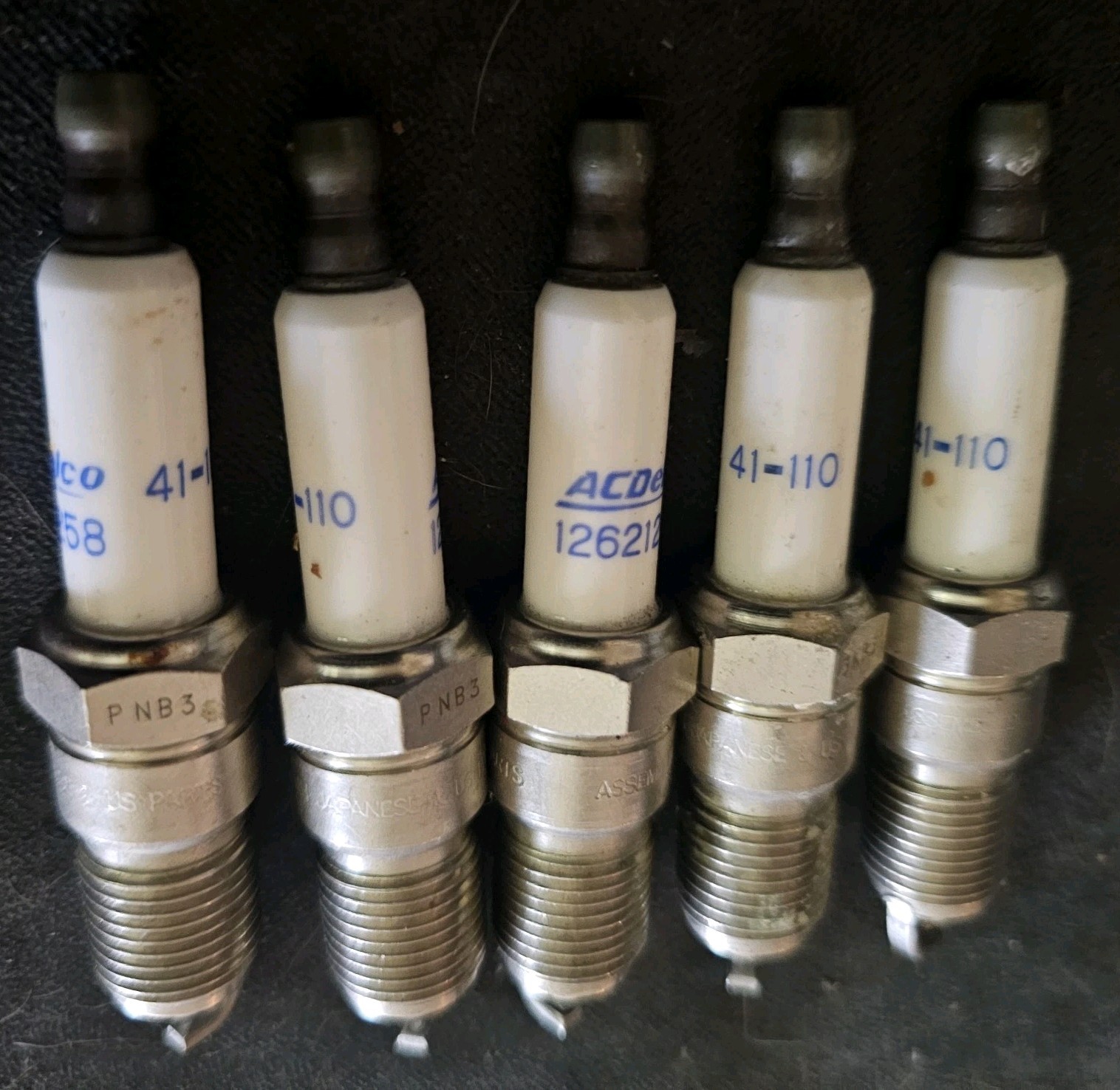 AC DELCO 41-110 Iridium Spark Plug #12621258 5 plug set