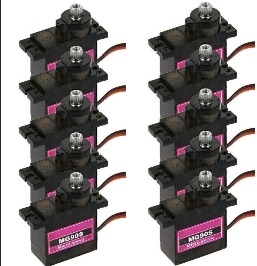1-20 Stück MG90S Micro Servo Motor Metallgetriebe für RC Hubschrauber Flugzeug