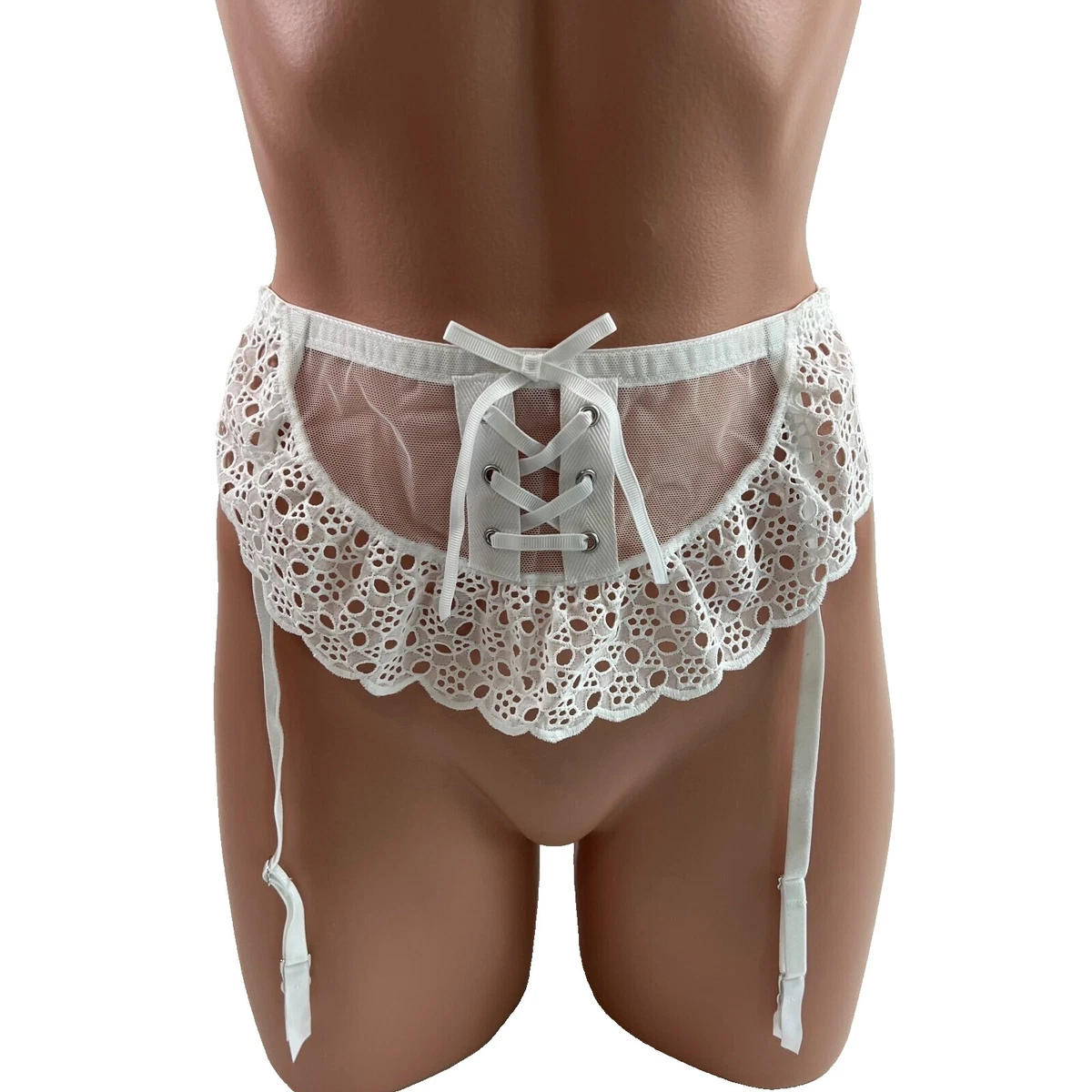 White Garter Belts for Women for sale | eBay