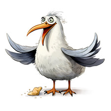 9X9 cm Autoaufkleber Lustige Möwe Aufkleber Wetterfester Vinyl Sticker