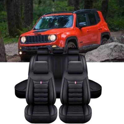 Premium Seat Cover For Jeep Renegade 2015-2024,Ice Slik Nappa