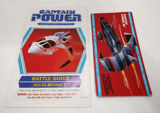 MATTEL Captain Power PHANTOM STRIKER JET Instruction Booklet Mentor File Card