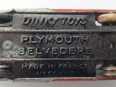 Dinky Toys ancienne - Plymouth Belvedere - 24d - voiture miniature