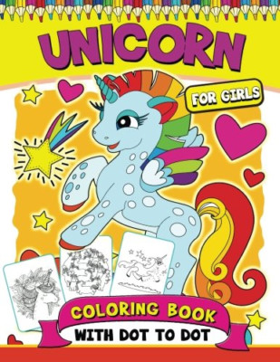Unicorn Coloring Books for Girls: with Dot-to-Dot pictu - Chinese Language Paper