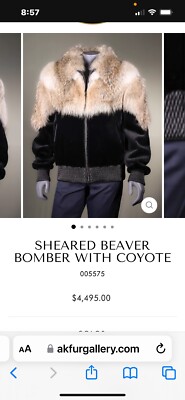 sheared beaver coyote fur jacket from Alaska fur gallery 