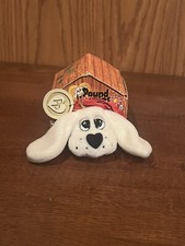 1998 Pound Puppies Plush 01/12 Mary Meyer Doghouse Puppy Dog Collectible Box