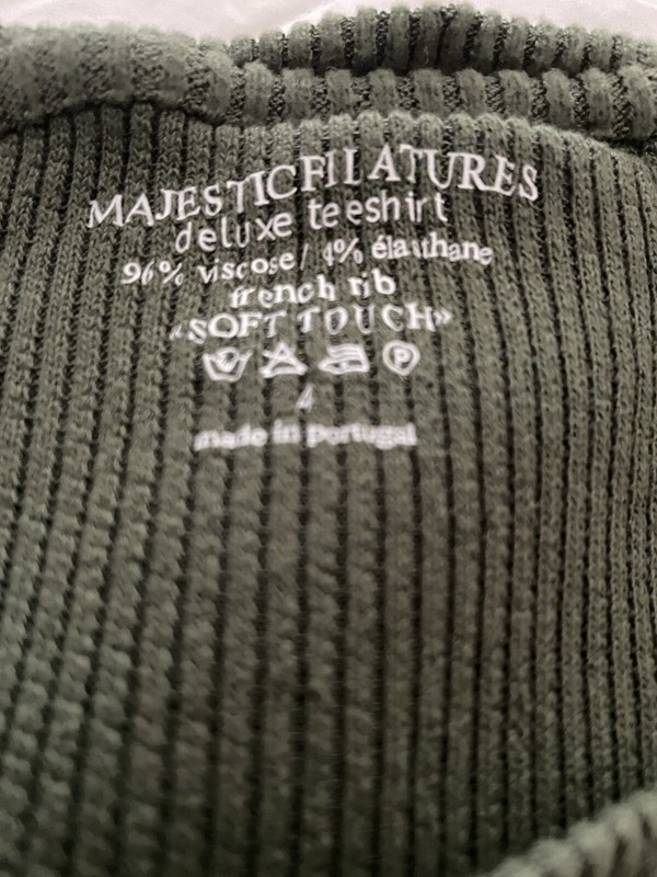 Majestic Filatures Green Rib Top Women's X-large