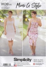 Simplicity Sewing Pattern 8639 Dress Ruched by Mimi G Knit Fabric Size 6-14 New