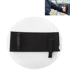 Portable Round PC Anti-Riot Shield Police Tactical CS Security Protection 3.5mm
