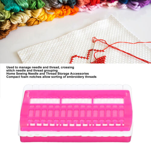 (Rose Red)Embroidery Floss Shelf Plastic Material Thread Organizer Efficient - Afbeelding 1 van 24