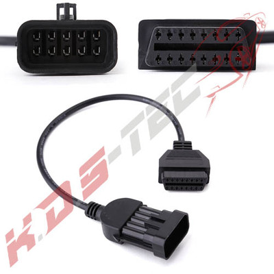 Für Opel OBD-1 Adapter 10 Pin auf OBD-II 16 Pol. ältere Opel Fahrzeuge Qualität