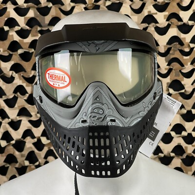 #ad NEW JT ProFlex Paintball Mask Bandana Gray w 1 Lens Clear $84.69