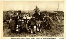 1914 Ostfront * Erbeutete Munition wird auf Brauchbarkeit gepr&uuml;ft *  WW1