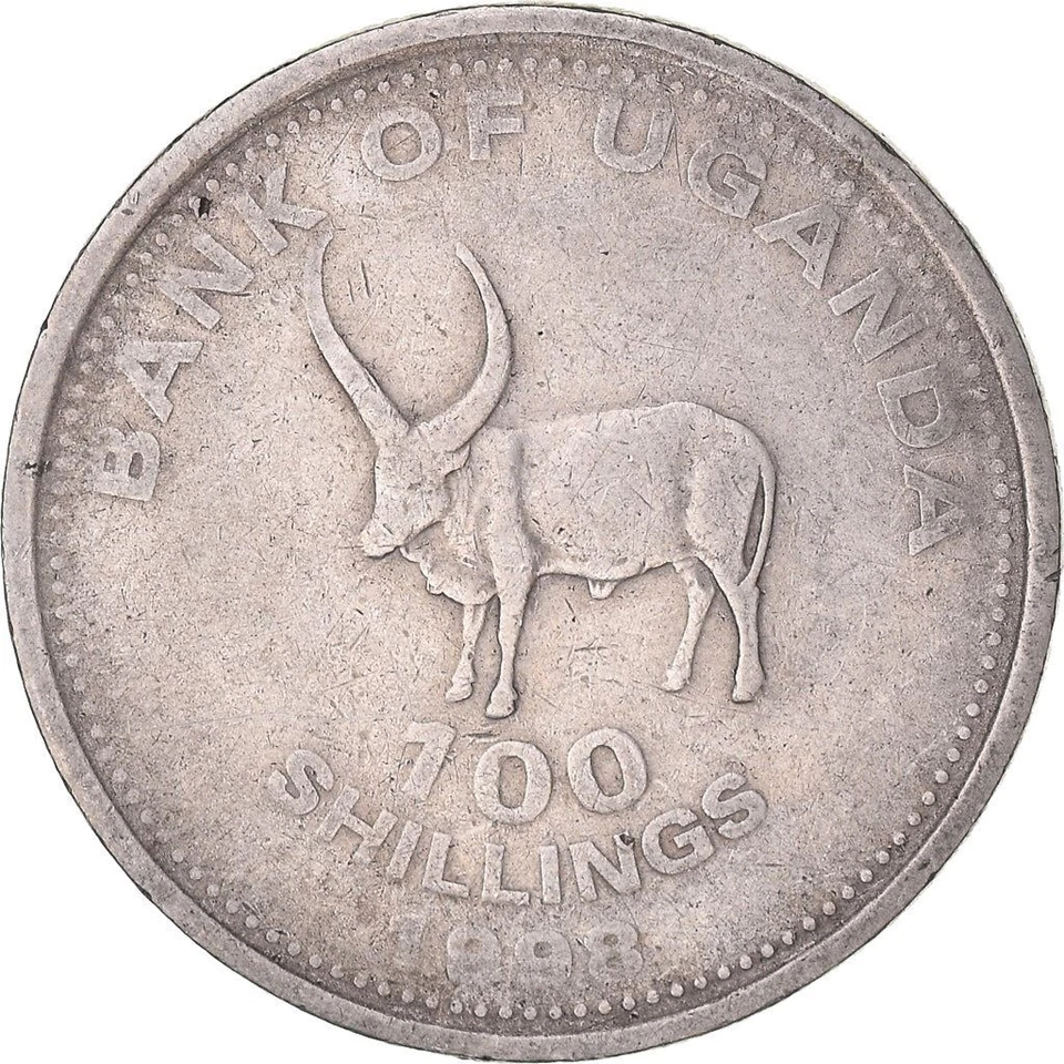 Uganda | 100 Shillings Coin | African Bull | KM67 | 1998 - 2008 - Image 3 of 4