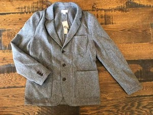Jcrew Wallace Barnes Knit Blazer 42r Ggr Grey Jacket J3644 328