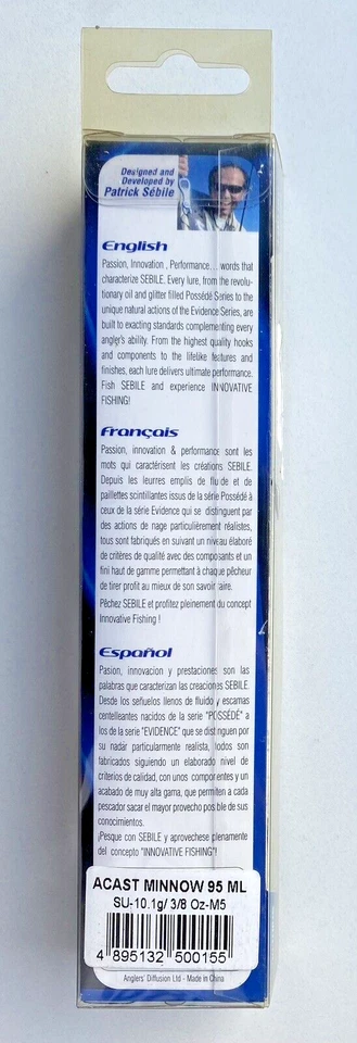 Sebile Acast Minnow ML 95mm Suspending Wobbler Jerkbait Twitchbait Angelköder - Bild 2 von 2