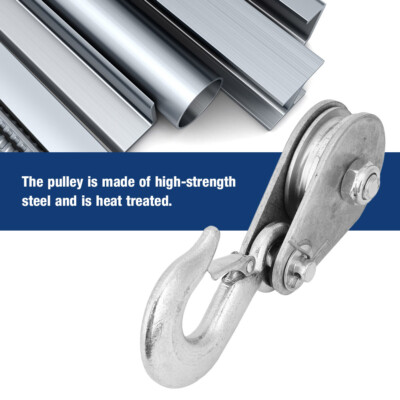 Single Wheel Pulley Block High Tensile Steel Lifting Rope Pulley Block