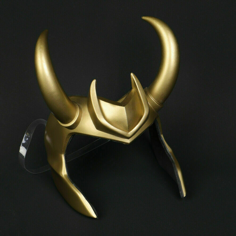 Casco Loki Con Corna Per Costume Halloween E Cosplay - Accessorio In PVC Per Adulti, Taglia Unica