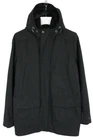 TOMMY HILFIGER Coat Men's MEDIUM Full Zip Wool Blend Hooded Lined Black