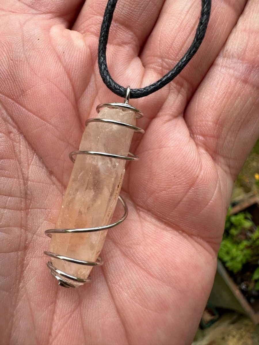 Tangerine quartz sale necklace