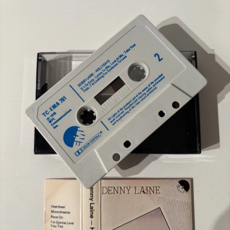 DENNY LAINE - HOLLY DAYS (VERY RARE UK CASSETTE TAPE) - Image 3 of 4