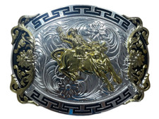 Bull Rider Large Belt Buckle Cowboy Rodeo Western Buckle Hebillas Vaqueras