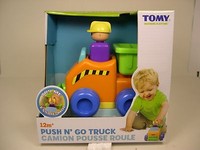 Tomy Produced Push N' Go Truck Plastic Toy Truck For Children Ages 12m+ Tomy Produced Push N' Go Truck Plastic Toy Truck For Children Ages 12m+