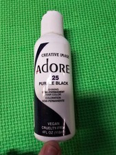 Adore Semi Permanent Hair Dye Color 118mL 125 Purple Black