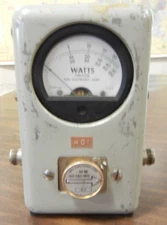 BIRD 43 Directional RF Wattmeter w/VHF 10 C Slug Ham 2-Way Radio