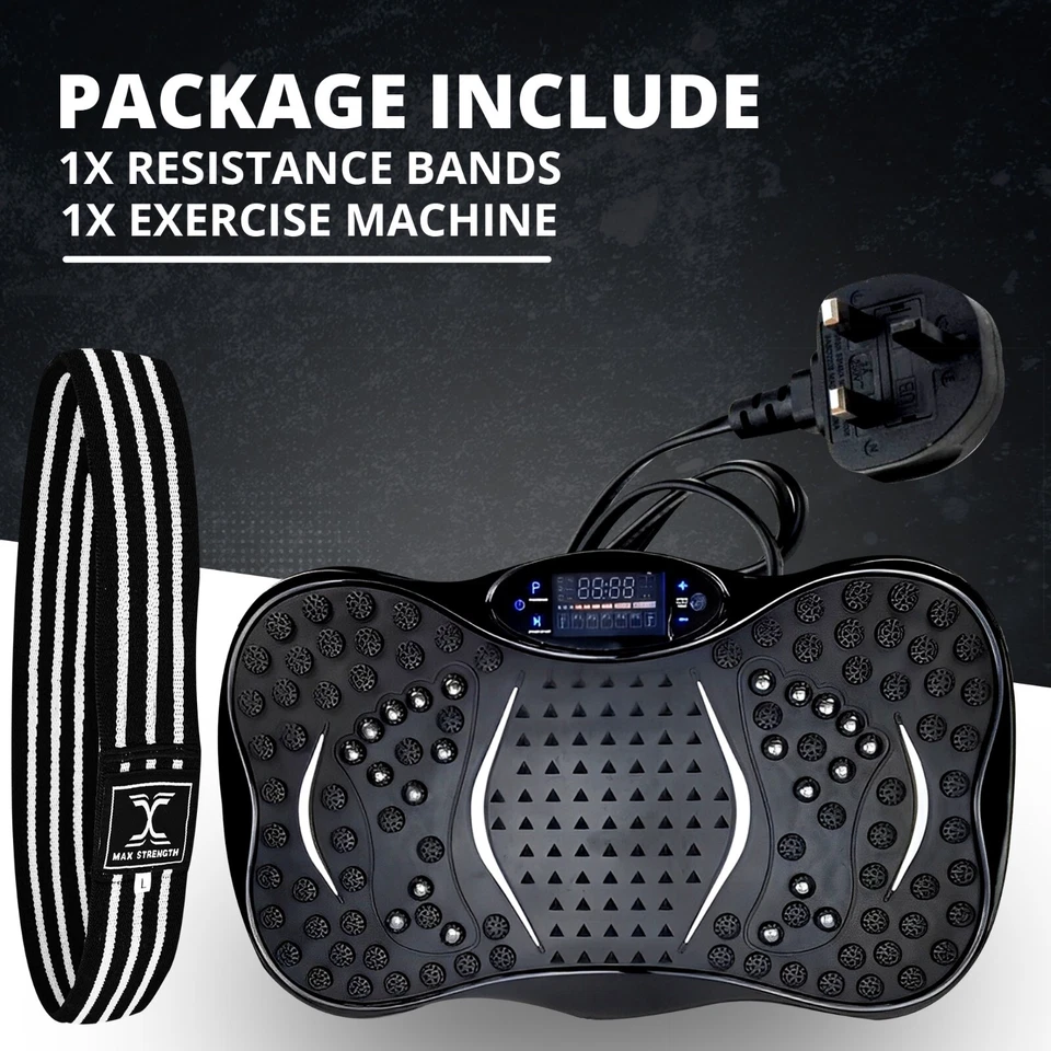 MAXSTRENGTH 3D Vibration Plate Exercise Machine with Free Resistance band - Image 4 of 4