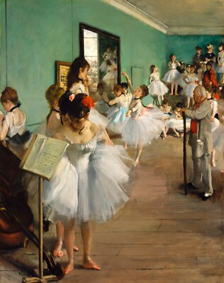 12618.Room Wall Poster.Interior art design.Degas painting.Ballet Dance Class