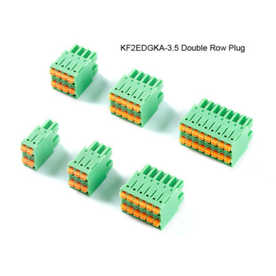 2*3/4/5/6/8Way Double Row Plug 3.5mm Pitch Plug-in Terminal Block KF2EDGKNH-3.5