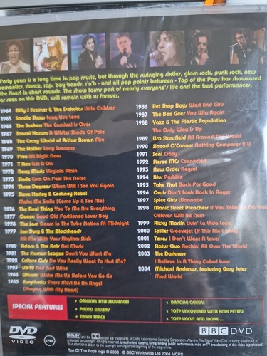 Top Of The Pops 40th Anniversary 1964 To 2004 NEW SEALED R2 DVD 40 HITS JAM TREX - Picture 2 of 2