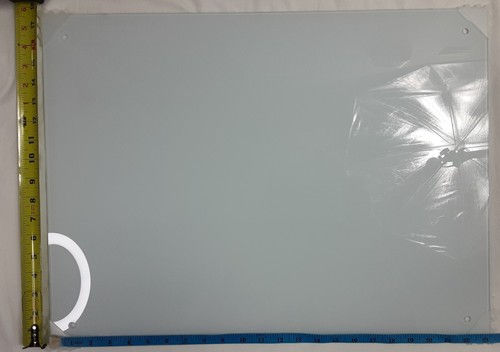New, 24” x 18” White QUEENSLINK Frameless Glass White Board - Picture 2 of 10