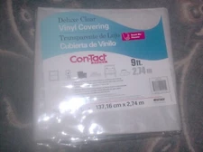 CON-TACT Deluxe Clear Multipurpose Vinyl Covering 54" x 9' NEW