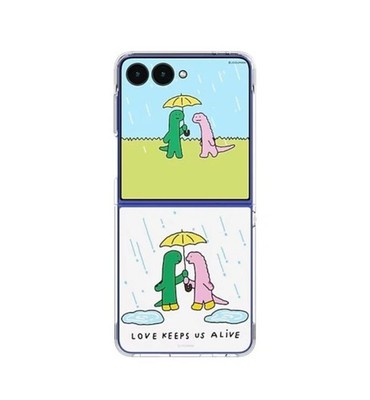 Samsung JOGUMAN Clear Galaxy Z Flip7 Flipsuit Case With Card RAIN Unique Iconic