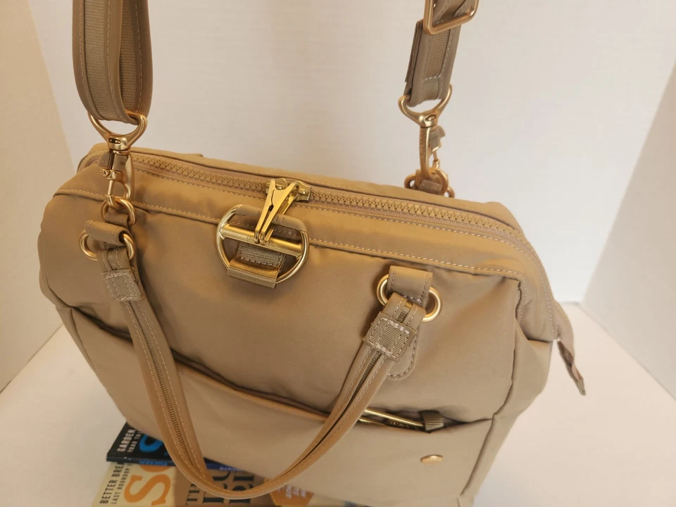 Pacsafe Citysafe CX противоугонная сумка сумка RFIDsafe eXomesh Slashguard бежевый - Изображение 3 из 4