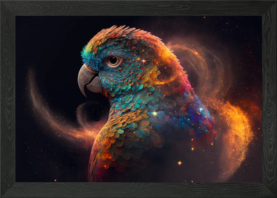 Geist Tier Papagei gerahmtes Wandbild Poster Leinwanddruck Bild
