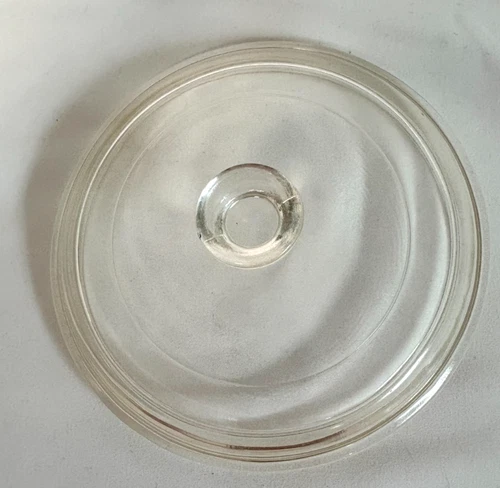 Vintage PYREX P-81-C Corning Ware 6" Round Clear Glass Replacement Lid