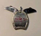 Vintage Round Drink Coca-Cola 5¢ Double Blade Knife Pendant Ambassador Lucky