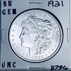 1921 BU GEM MORGAN SILVER DOLLAR UNC MS+++ U.S. MINT RARE COIN 8796