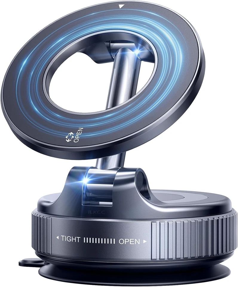 Portable Magnetic Car Phone Holder with Strong Suction & Heat Ventilation Design - Image 3 of 4