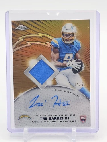 2025 Topps Chrome Tre Harris III Rookie Patch Autographs (RAW)