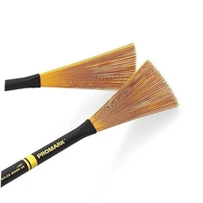 Promark Light 5B-Yellow-Jazz Wire Snare Nylon Drum Brush Drumsticks (PMNB5B) 