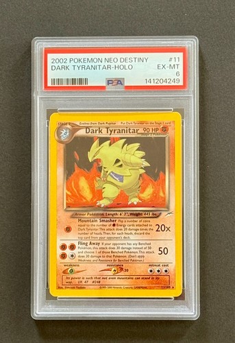 Dark Tyranitar (Unlimited) graded PSA 6 for sale on eBay