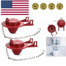 2 Pack 2-Inch Universal Toilet Flapper Replacement Kit - Fits Kohler, Toto, A...